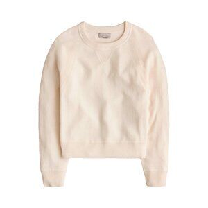 NWT J.Crew Cashmere Crewneck Sweatshirt in Heather Muslin Sweater M